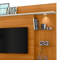 Estante Home Theater Alan Cinamomo Off White Para Tv Até 55 Com Rodízios - Madetec Cinamomo Off White - 3
