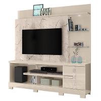 Estante Home Theater Alan Calacata Off White Para Tv Até 55 Com Pés - Madetec Calacata Off White - 1