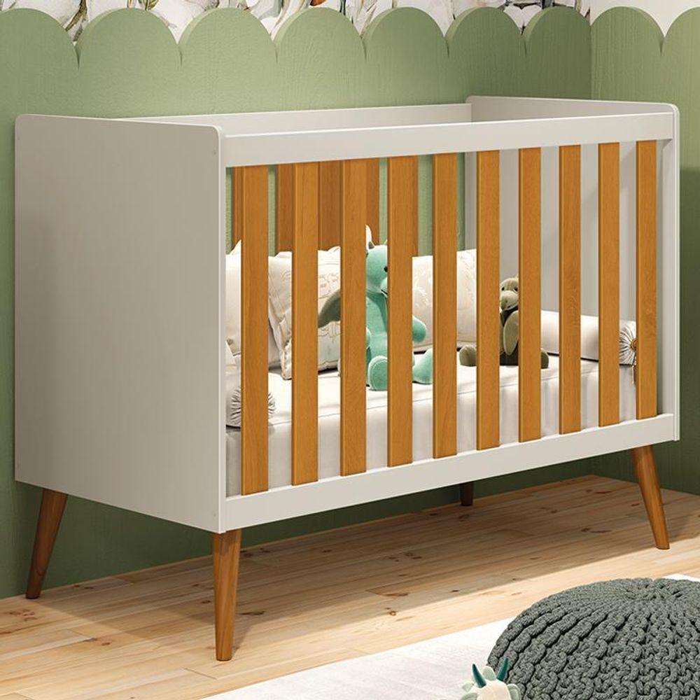 Berço Americano Isis Areia Savana Com Colchão Supreme - Reller Móveis Areia Savana - 6