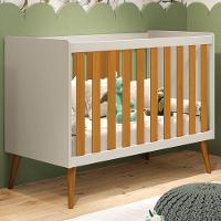 Berço Americano Isis Areia Savana Com Colchão Baby Physical - Reller Móveis Areia Savana - 6