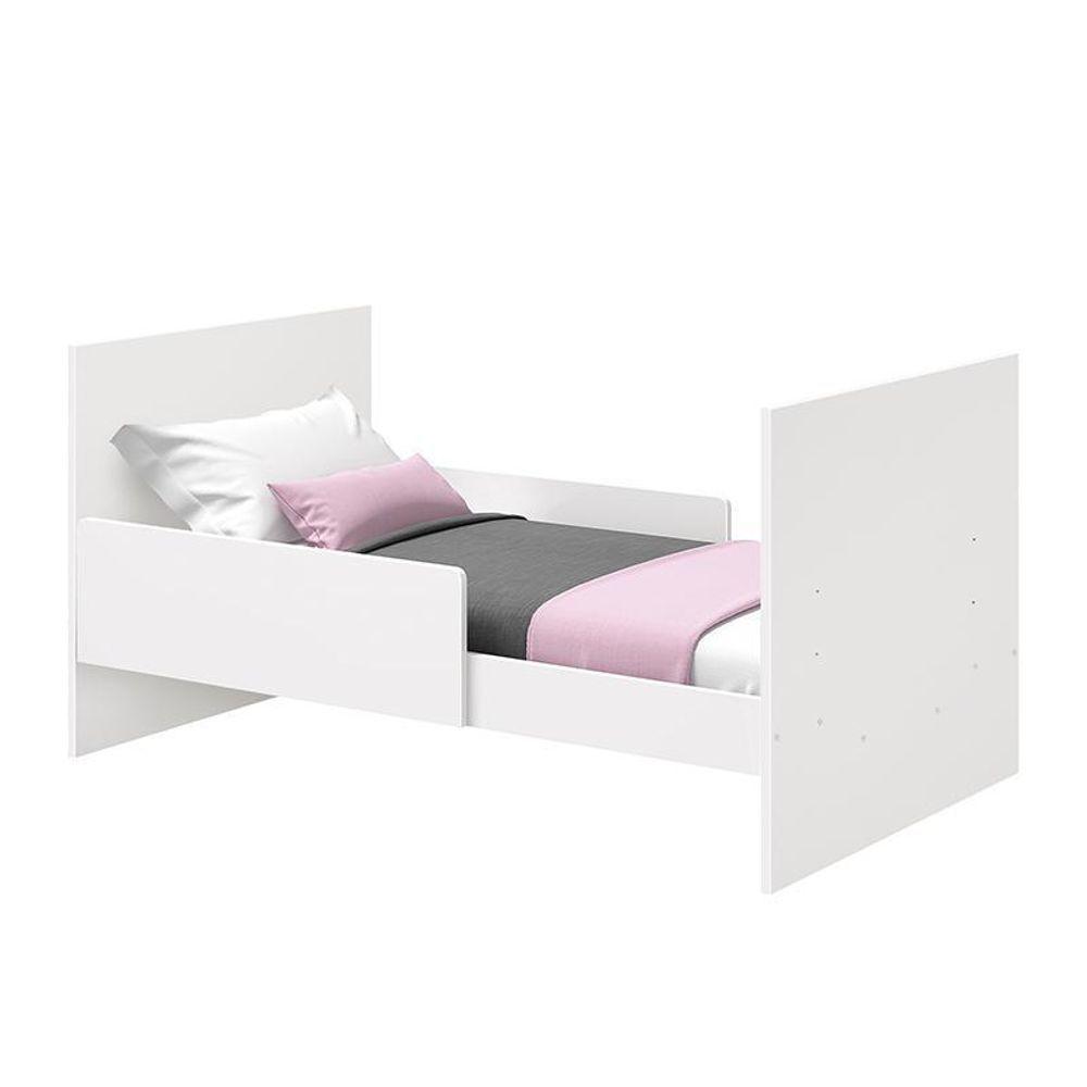 Berço Americano Katatau Branco Brilho Com Colchão D18 - Reller Móveis Branco Brilho - 7