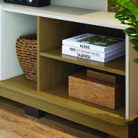 Estante Home Jurerê 1.8 Off White Matte Freijó Para Tv Até 75 - Colibri Off White Matte Freijó - 5