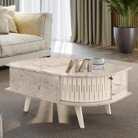 Mesa De Centro Indianápolis Calacata Off White - Madetec Calacata Off White - 4