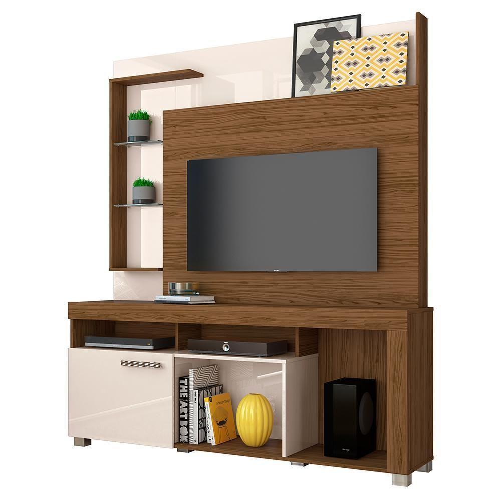 Estante Home Theater ícaro Naturale Off White Para Tv Até 50 - Madetec Naturale Off White - 1
