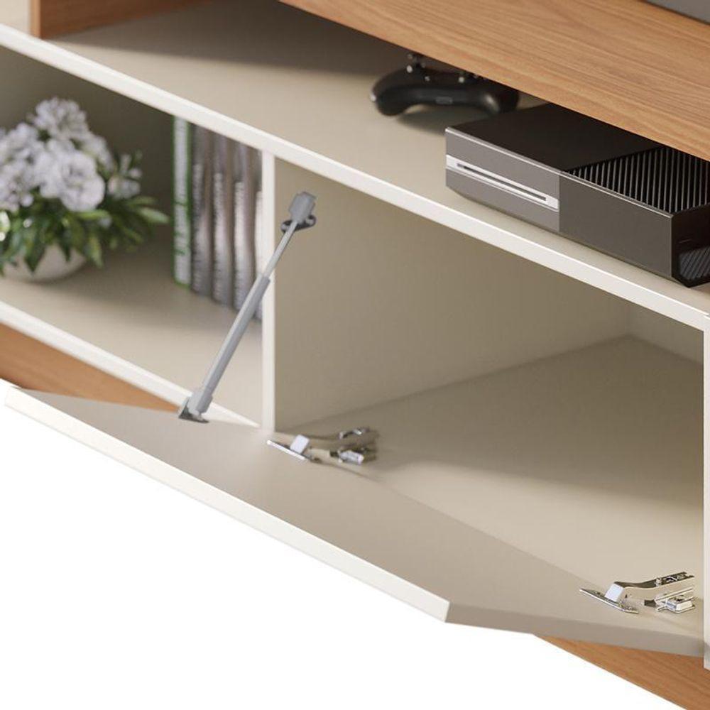 Estante Home Theater Humaitá Off White Matte Freijó Para Tv De 75 - Colibri Off White Matte Freijó - 3