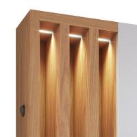 Estante Home Theater Humaitá Off White Matte Freijó Para Tv De 75 - Colibri Off White Matte Freijó