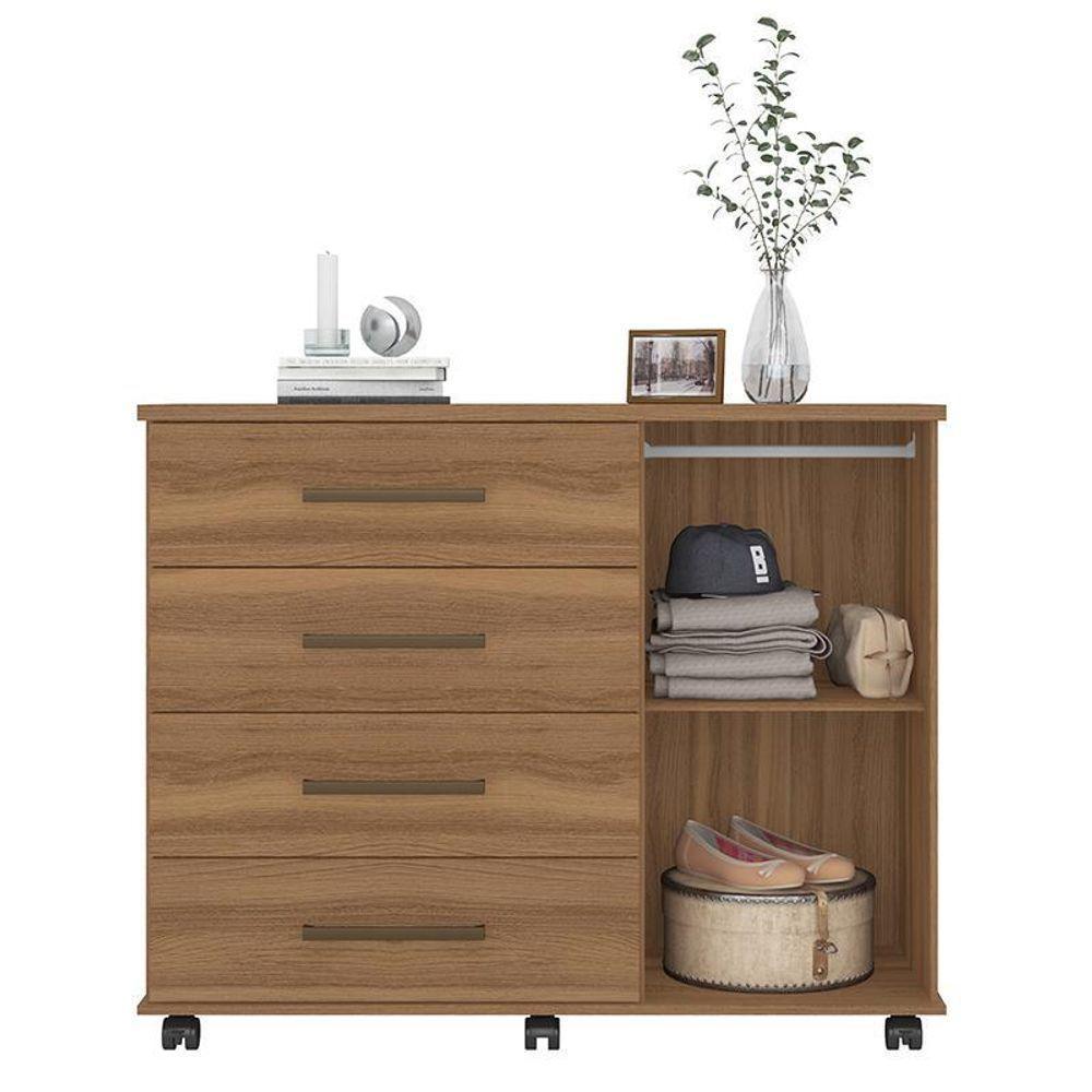 Cômoda Flora 1 Porta E 4 Gavetas Amêndola - Demóbile Amêndola - 3