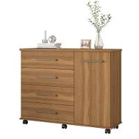 Cômoda Flora 1 Porta E 4 Gavetas Amêndola - Demóbile Amêndola - 1