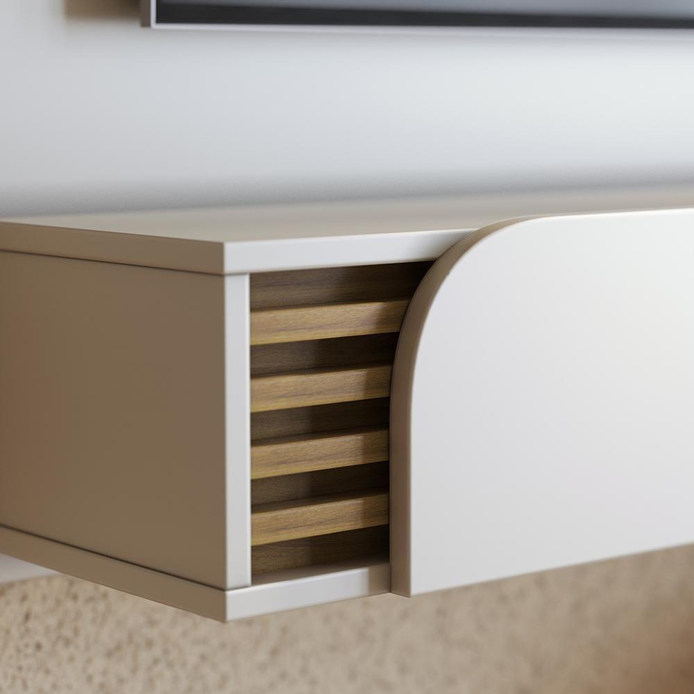 Home Suspenso Jurerê 1.36 Off White Matte Freijó Para Tv Até 65 - Colibri Off White Matte Freijó - 5