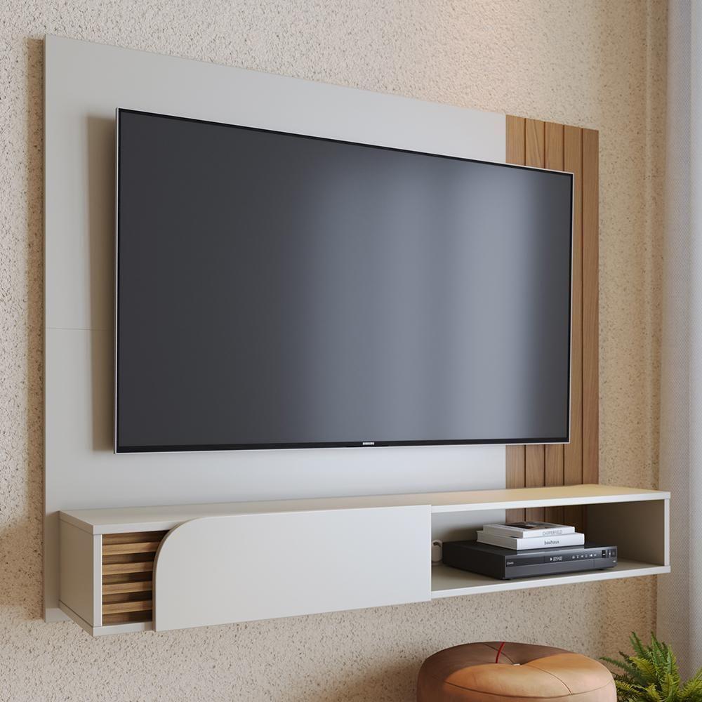 Home Suspenso Jurerê 1.36 Off White Matte Freijó Para Tv Até 65 - Colibri Off White Matte Freijó - 6