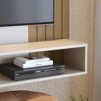 Home Suspenso Jurerê 1.36 Off White Matte Freijó Para Tv Até 65 - Colibri Off White Matte Freijó