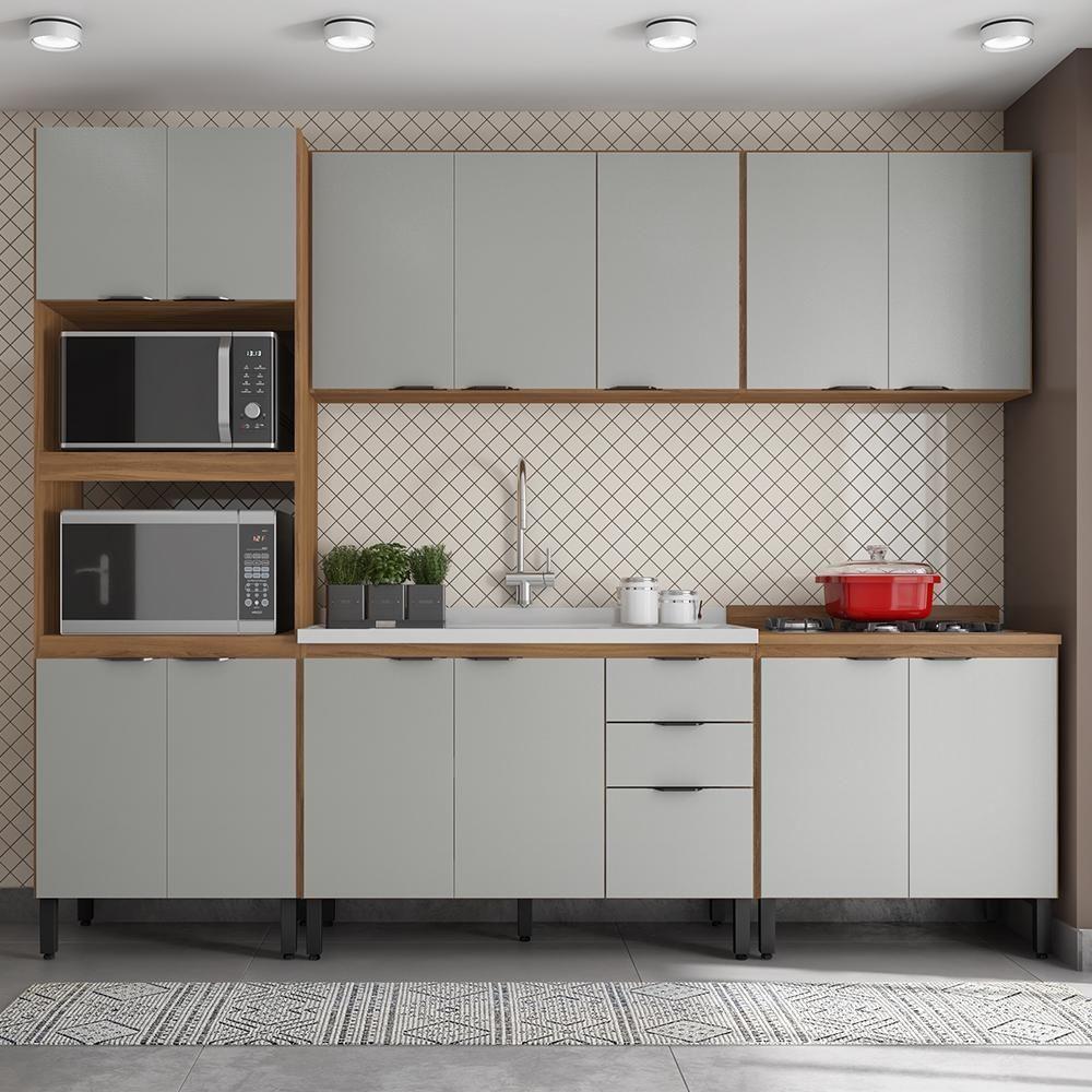 Cozinha Modulada Composição Fhr001 Firenze 5 Peças Amêndola Nude Prime - Demóbile Amêndola Nude Prime - 3