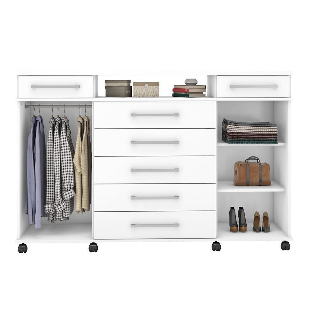 Cômoda London 2 Portas E 7 Gavetas Branco - Demóbile Branco - 5