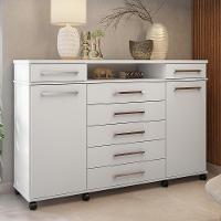 Cômoda London 2 Portas E 7 Gavetas Branco - Demóbile Branco - 6