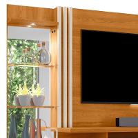 Estante Home Theater Frizz Plus Cinamomo Off White Para Tv Até 60 Com Rodízios - Madetec Cinamomo Off White - 3