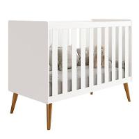 Dormitório Infantil Isis Guarda Roupa 3 Portas, Cômoda 1 Porta E Berço Branco - Reller Móveis Branco - 3