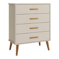 Dormitório Infantil Isis Guarda Roupa 3 Portas, Cômoda E Berço Areia - Reller Móveis Areia