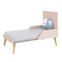 Berço Americano Theo Pés Madeira Natural Rosa Fosco Com Colchão D18 - Reller Móveis Rosa Fosco - 5