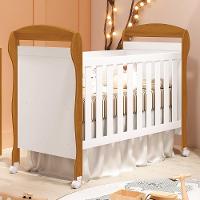 Berço Mini Cama Danny Branco Savana Com Colchão D18 De 10cm - Reller Móveis Branco Savana - 5