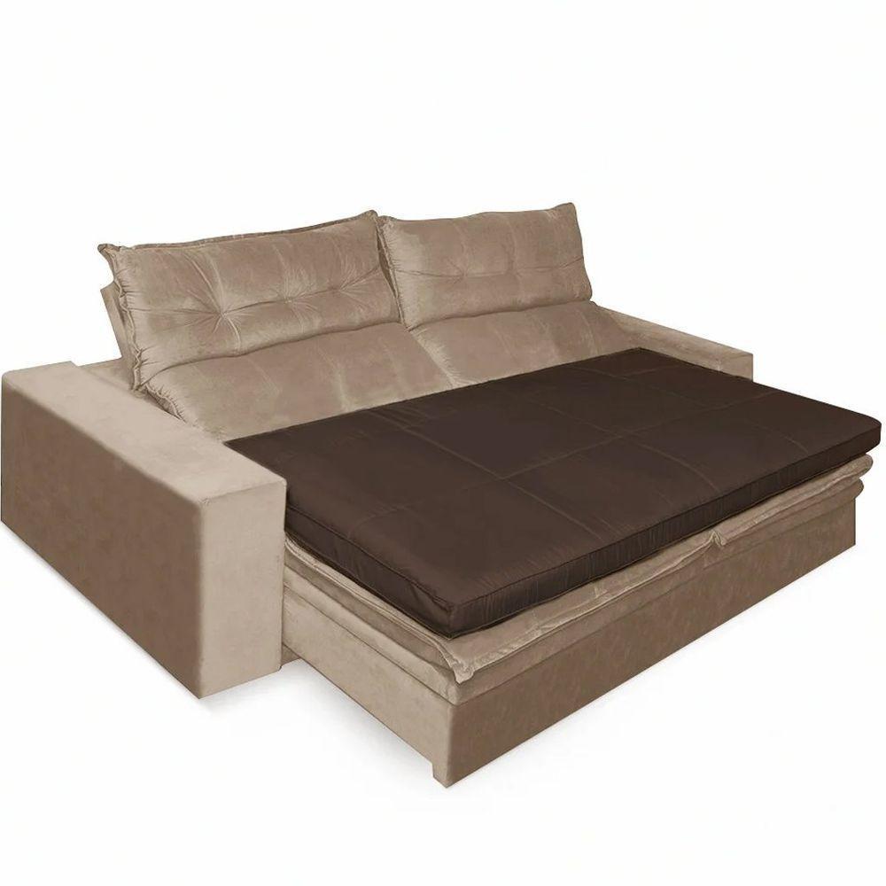 Pillow Top Para Sofá Reclinável 10cm 1200g-m² 180x90cm Marrom - 1