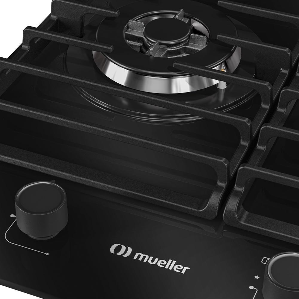 Cooktop Mueller 5 Bocas 77cm com Grade Dupla MCG5BM Bivolt - 5