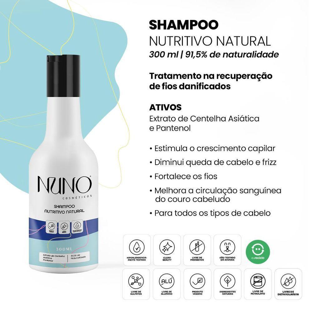 Kit Capilar Nuno Natural E Nutritivo Shampoo E Condicionador - 3