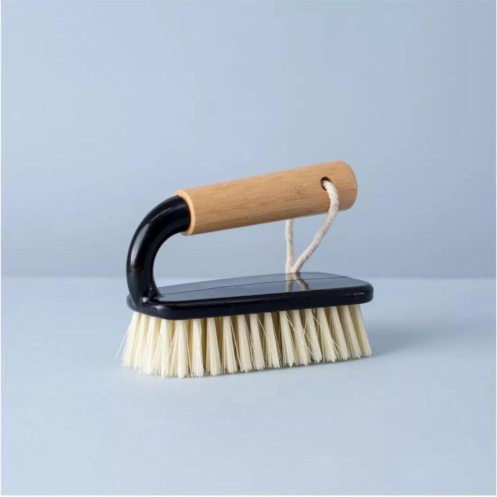 Escova De Limpeza Multiuso Com Cabo De Bambu Oikos:preto - 2