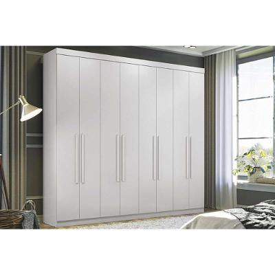 Guarda Roupa Casal 8 Portas E 4 Gavetas Master New 8.4 Branco