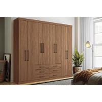 Guarda Roupa Casal 8 Portas e 6 Gavetas 8.6 Master Jatoba - Santos Andirá - 1