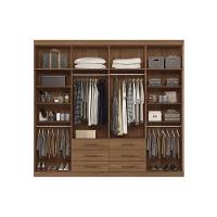 Guarda Roupa Casal 8 Portas e 6 Gavetas 8.6 Master Jatoba - Santos Andirá