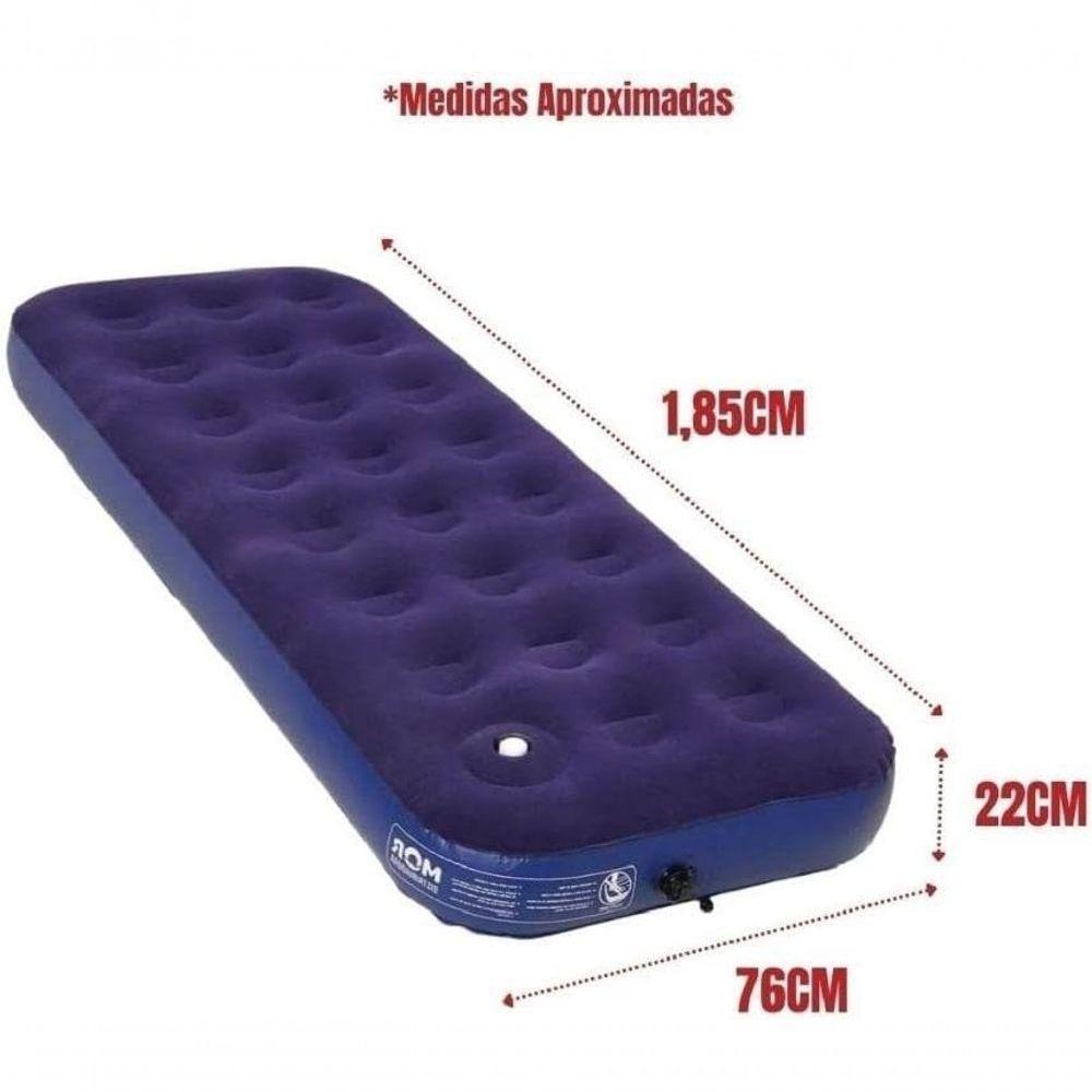 Colchão Inflável Solteiro Com Inflador Acoplado Mor - Casa Dos Fogões - 3