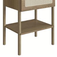 Mesa De Cabeceira Com 1 Gavetas Pés Madeira Arlo A10 Hanover - Mpozenato - 2