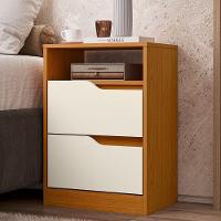 Mesa De Cabeceira Com Gavetas Kit 2 Sole Flex Cinamomo/off - Albatroz