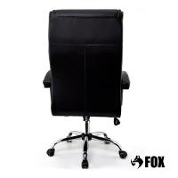 Cadeira de Escritório Presidente Fox Base Cromada com Rodinha Molas Ensacadas Preta - UT-C351 - 3