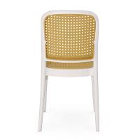 Conjunto Mesa De Jantar Redonda Eiffel Branca 90cm Com 4 Cadeiras Roma - Branco - 3