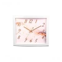 Relógio De Parede Retangular Branco Brilhante Herweg 691242 Único - 1