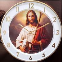 Relógio De Parede Branco Com Dourado Silencioso Herweg 685318 Único - 1