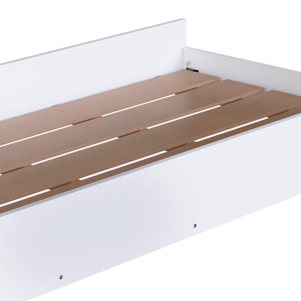 Cama Auxiliar Infantil Para Colchão 78x188cm Infix C06 Branco - Mpozenato - 2