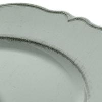 Jogo 6 Sousplat Redondo Patinado Plástico Moon Verde Entradas Sobremesa 25cm Lyor - 1