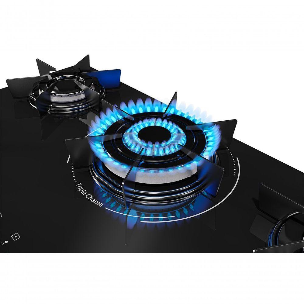 Cooktop Mueller 5 Bocas Com Queimador Tripla Chama MCG5BC Bivolt - 3