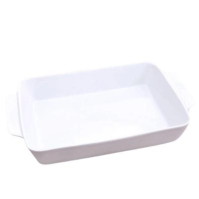 Travessa Retangular Em Cerâmica 25l 74x212x375cm évora Branca