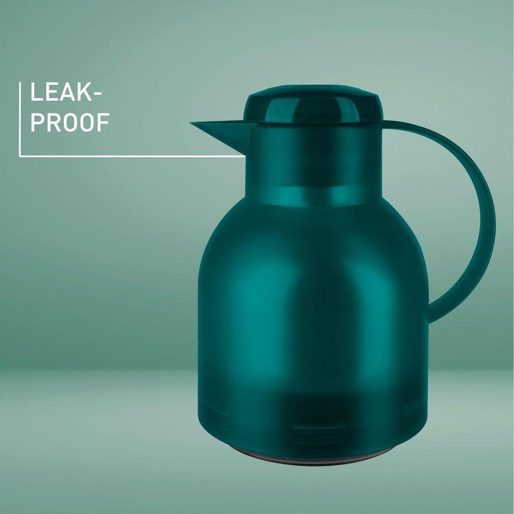 Garrafa Térmica Translúcida 1l Quick Press Samba Emsa Petróleo - 4