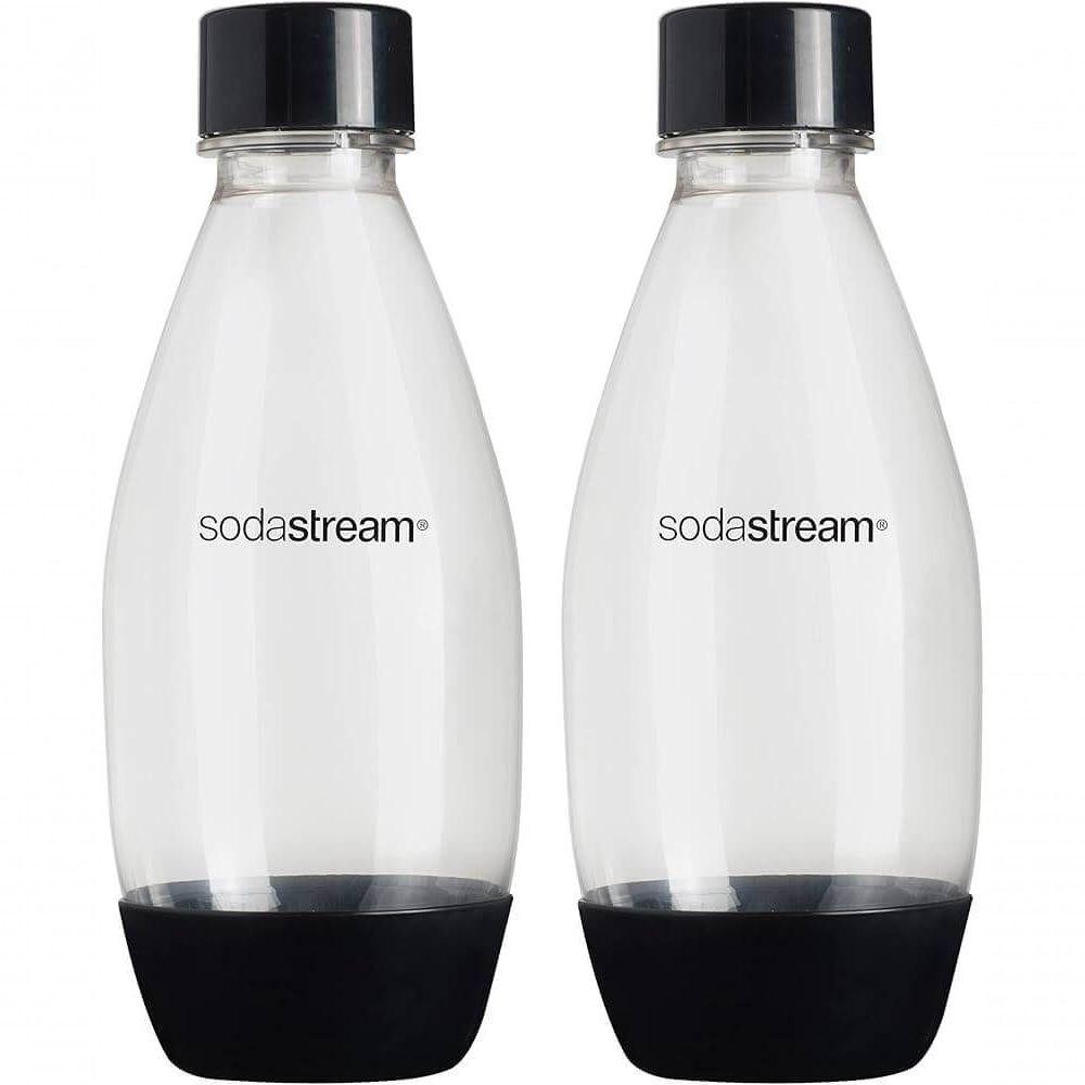 Conjunto De 2 Garrafas Plásticas 500ml Sodastream Preta - 1