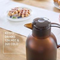 Garrafa Térmica 1 Litro Quick Press Samba Emsa Marrom - 5