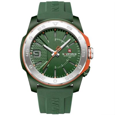 Relógio Quartzo Display Luminoso Esportivo A Prova água Pulseira De Silicone 5atm Verde