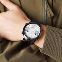 Relógio De Pulso Masculino Fashion Skmei Com Pulseira De Aço Cinza - 2