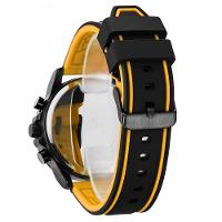 Relógio Esportivo Masculino Quartzo Digital Duplo Movimento á Prova D'água Amarelo - 3