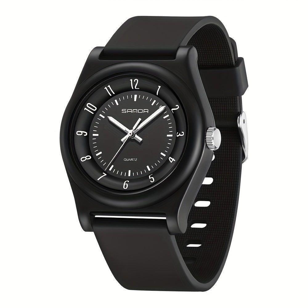 Relógio De Quartzo Elegante Sanda Ultrafino, Display Analógico Preto Completo - 1