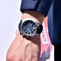 Relógio De Quartzo Mostrador Luminoso Benyar Masculino Design Tonneau Impermeavel Azul Prata - 2