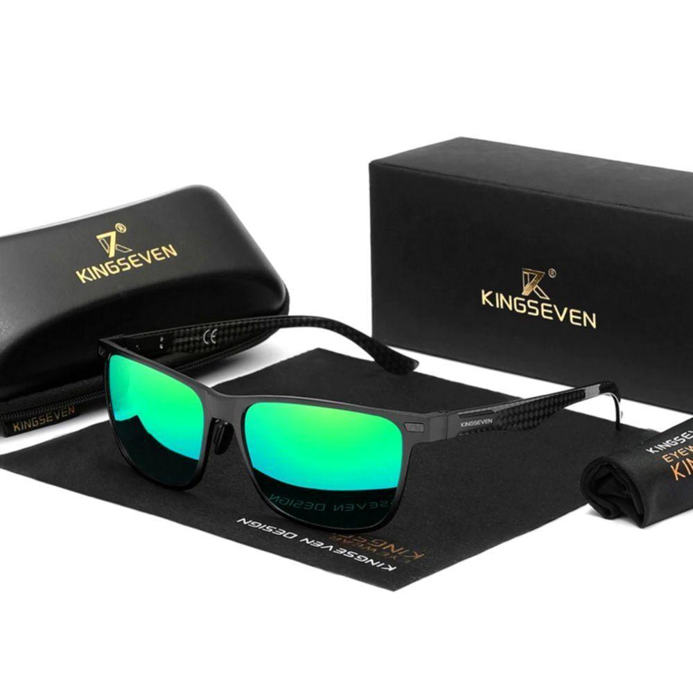 Óculos Polarizado Para Homens E Mulheres Design Esportivo Proteção Uv400 Verde Sublime - 2